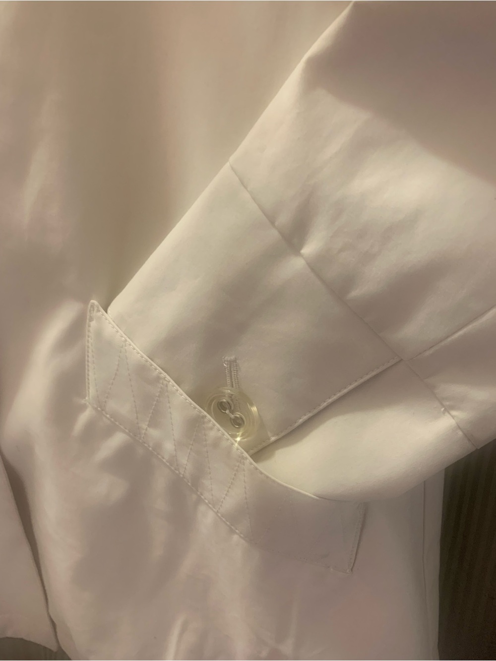 Jane Post Cream Button-Front  Rain  Jacket - Picture 2 of 7
